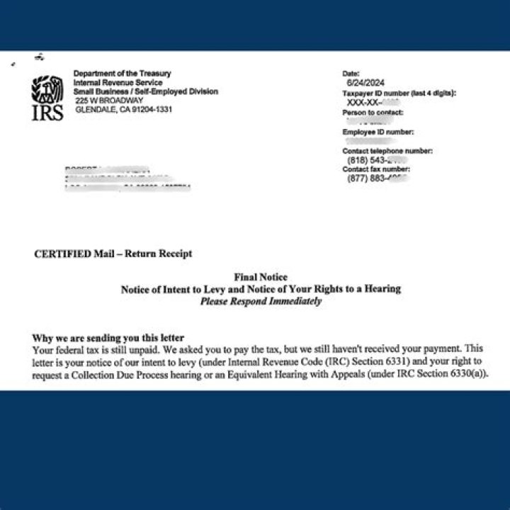 How to get a copy of the letter the IRS sent me?