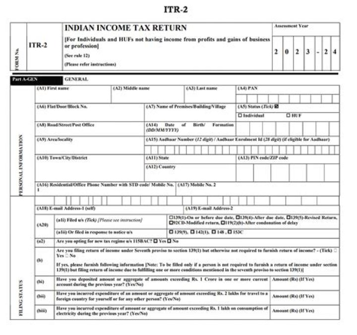 How to prepare an income tax return in ITR?
