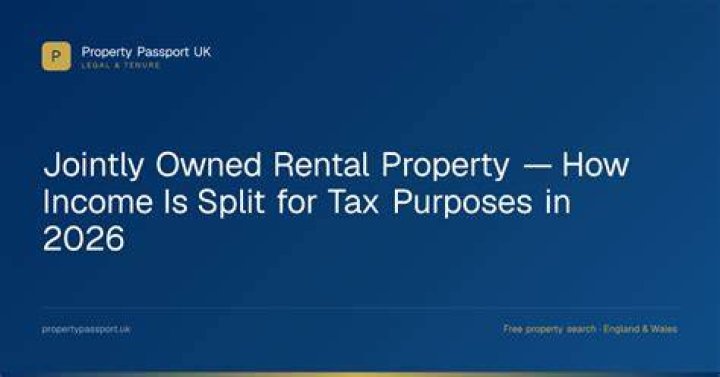 How to split rental income on a jointly owned property?
