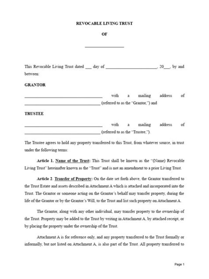 Is a revocable living trust a separate taxable entity?