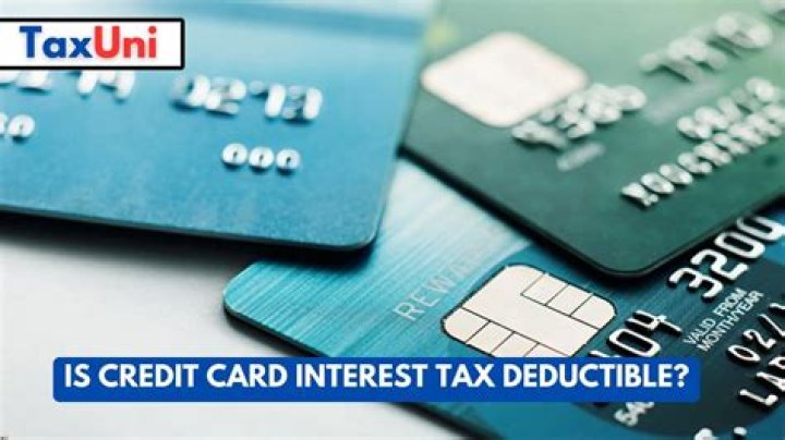 Is credit card interest ever tax deductible?