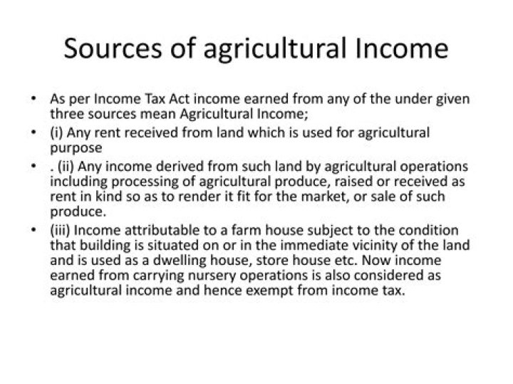 Is income from farming considered earned income?
