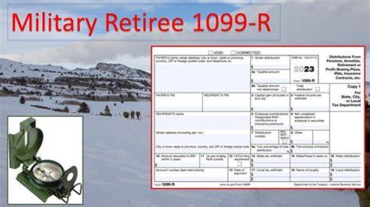 Is military retirement a 1099-R?