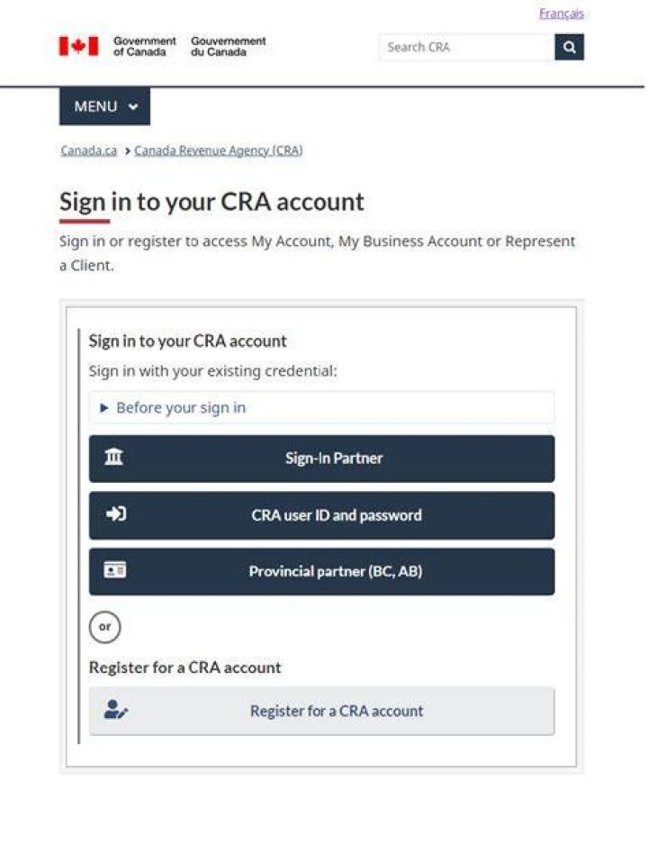 Is my account and CRA account the same?