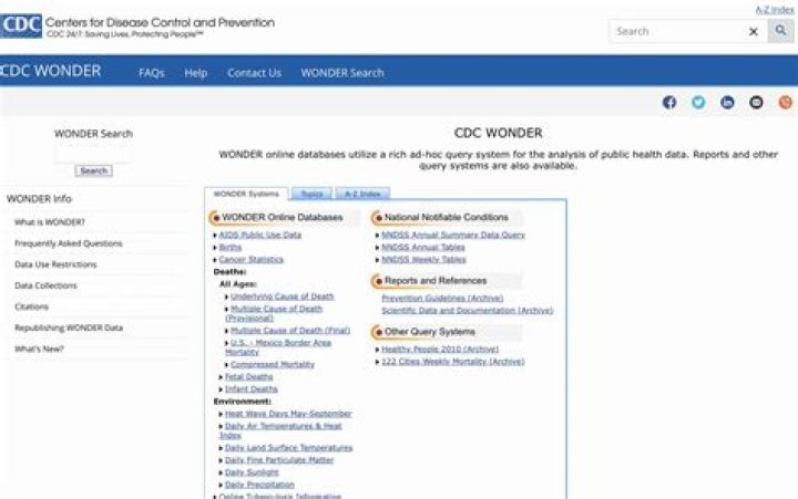 Is Wonder CDC Gov a legit site?