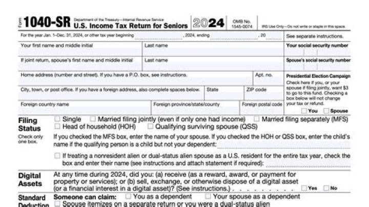 What are some of the advantages of using Form 1040-SR tax return for seniors?