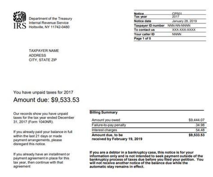 What are the letters and notices from the IRS?