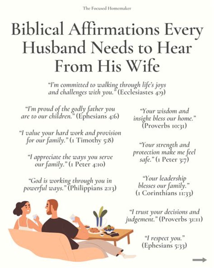 What are the needs of a husband?