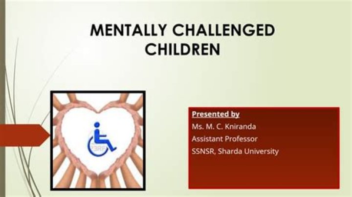 What are the problems of mentally challenged children?