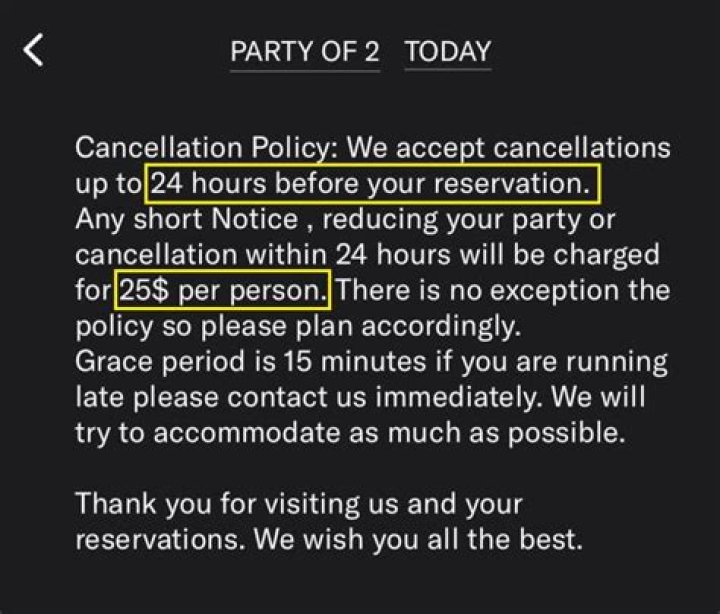 What are the reason why reservation are changed?