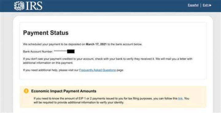 What bank does the IRS use for stimulus payments?