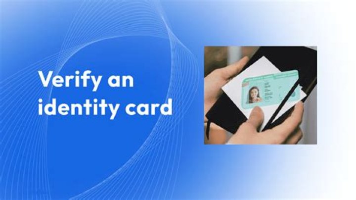 What can I use to verify identity?