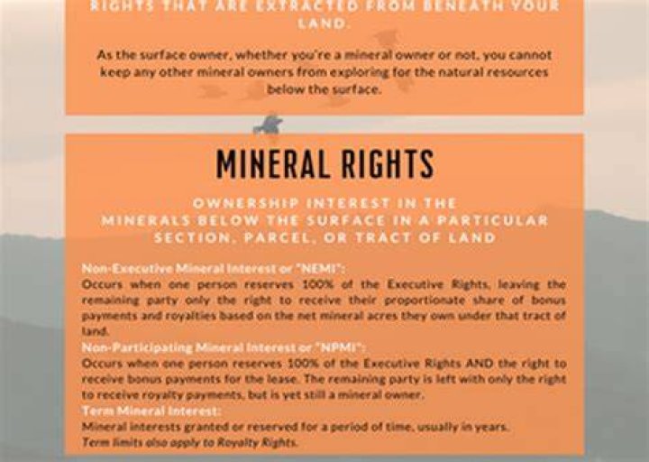 What do mineral rights give you?