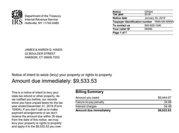 What do you do when you get an IRS bill?