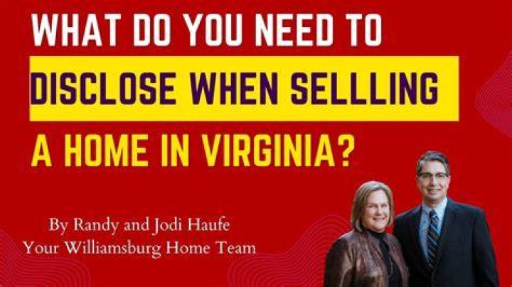 What do you have to disclose when selling a house in Virginia?