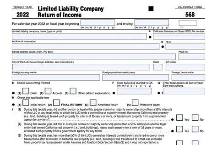 What do you need to know about California LLC form 568?