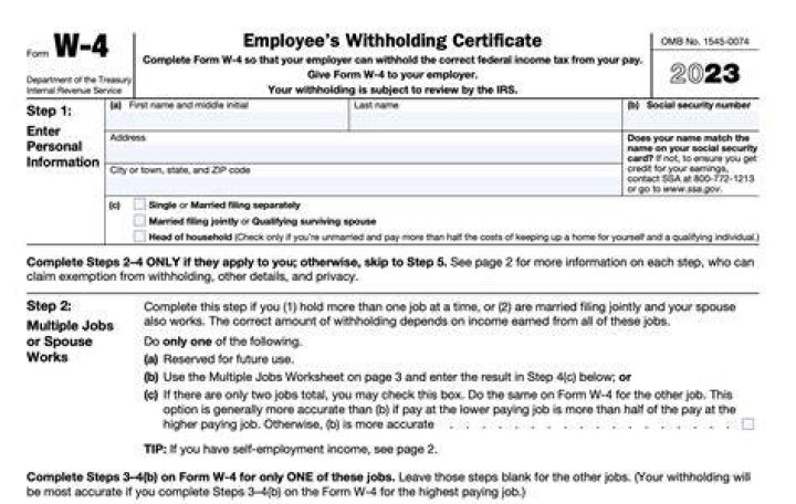 What do you need to know about the W-4 Form?