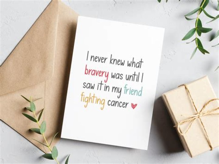 What do you say when a friend has cancer?