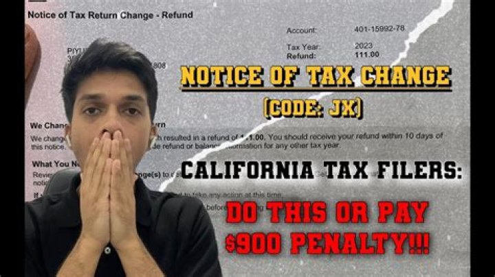 What does notice of tax return change no balance mean?