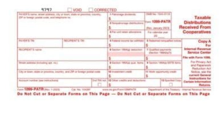 What form does 1099-PATR go on?
