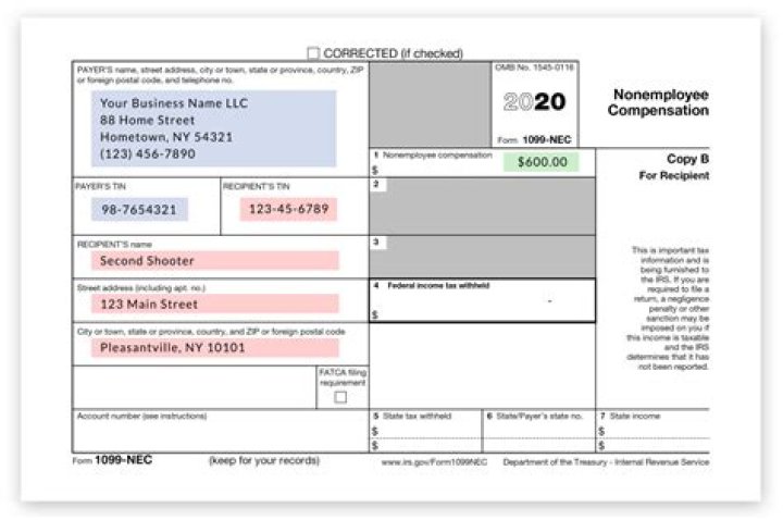 What form does a 1099 contractor fill out?
