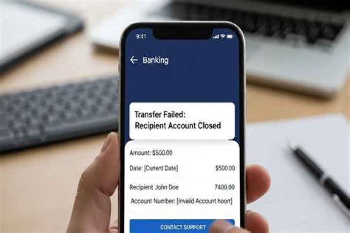 What happens if a check is sent to a closed account?