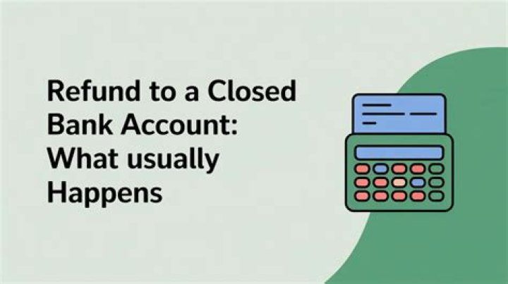 What happens if I get a refund to a closed bank account?