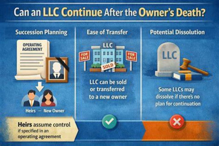 What happens to LLC when sole owner dies?