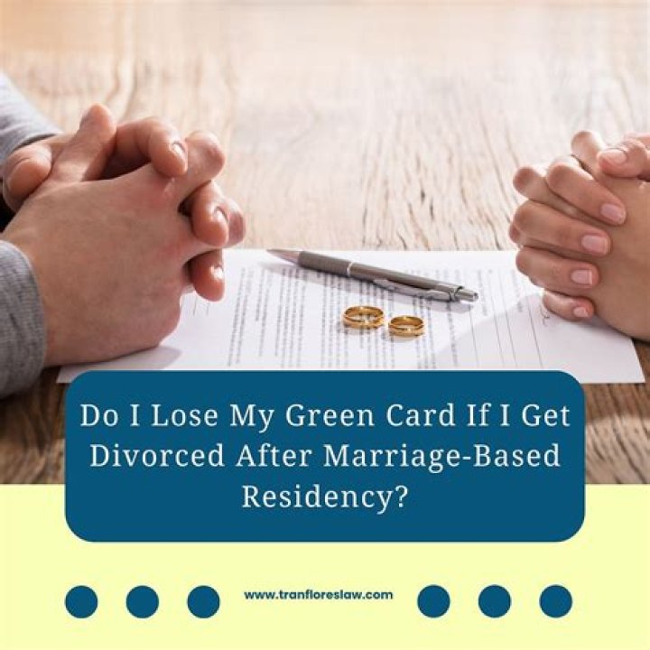 What happens to my permanent residency if I get divorced?