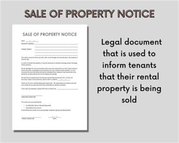 What happens when a rental property is put up for sale?