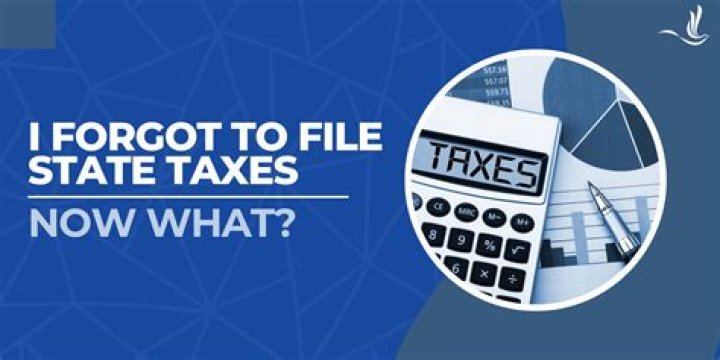 What if I forgot to file my state taxes?