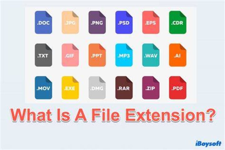 What is a file extension example?