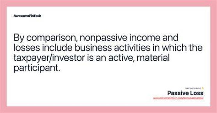 What is passive active loss?