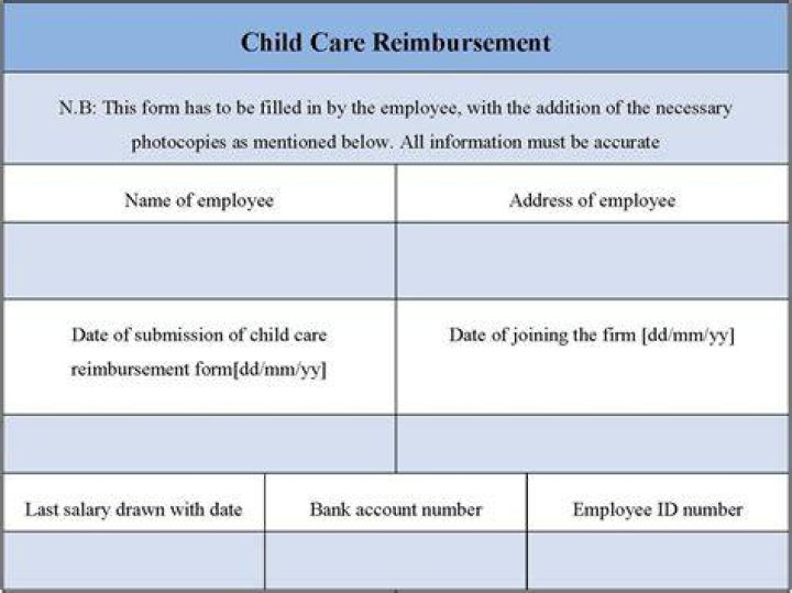 What is reimbursement for childcare?