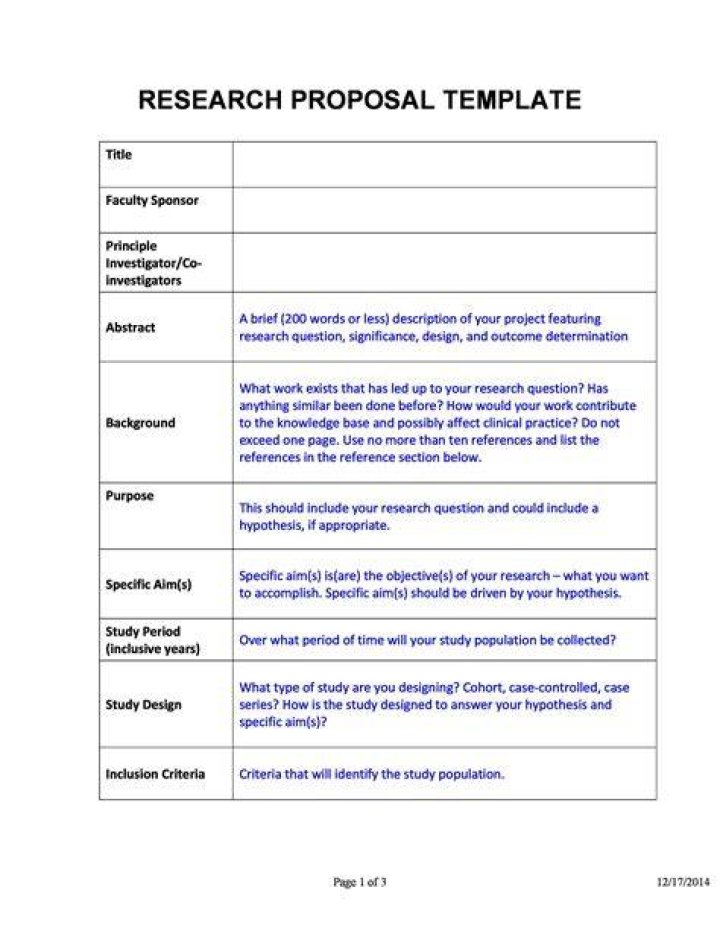 What is the length of a research proposal?