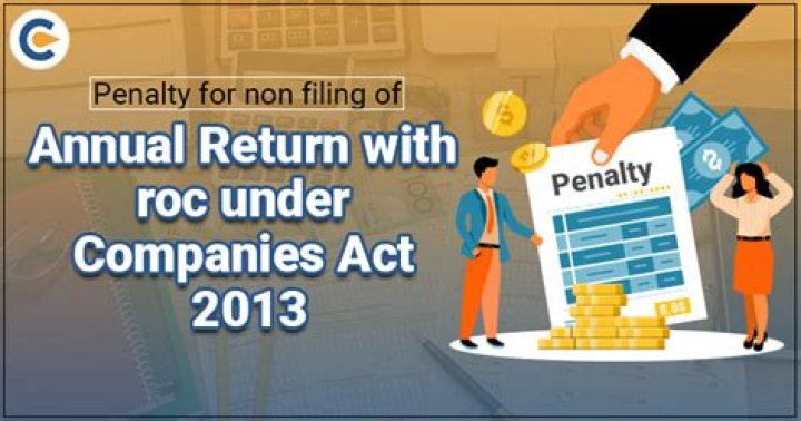 What is the penalty for non filing of annual return under ROC by a company?