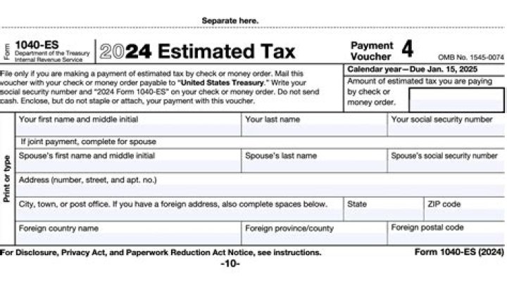 What is the required annual estimated tax payment for a single individual?