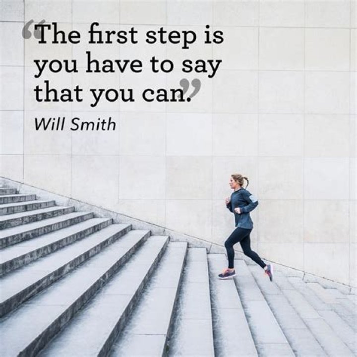 What is the saying about the first step?