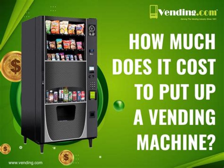 What is the start up cost for a vending machine?