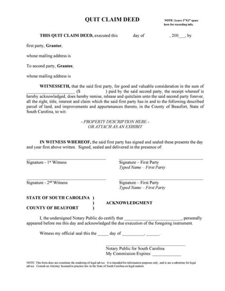 What makes a quit claim deed valid?