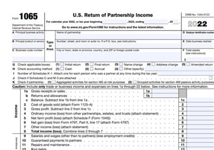 What tax return is used by a partnership?