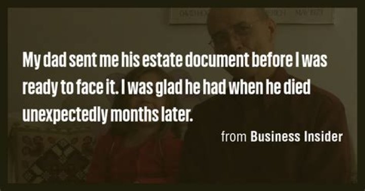 What was the estate of my dad when he died?