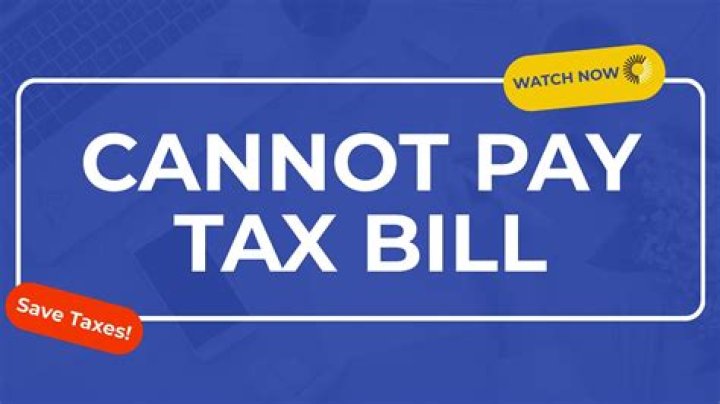 When do I have to pay my tax bill?