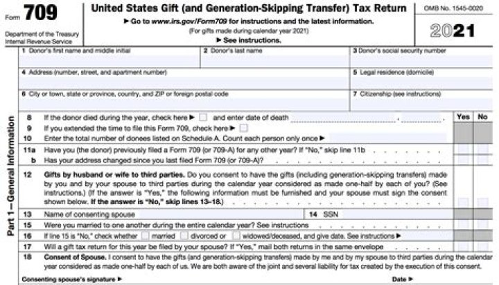 When do you have to fill out Form 709?
