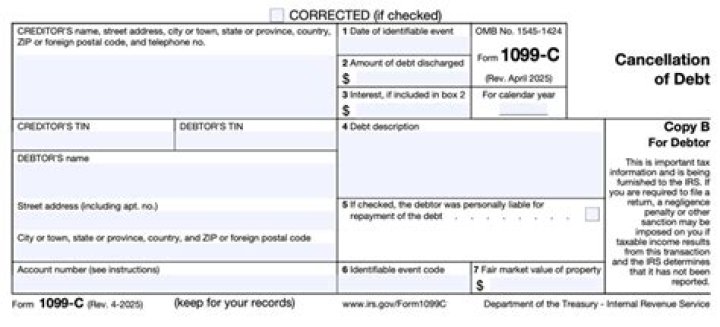 When do you need a 1099 for debt forgiveness?