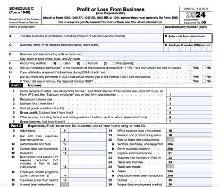When to file Schedule C when closing a sole proprietorship?