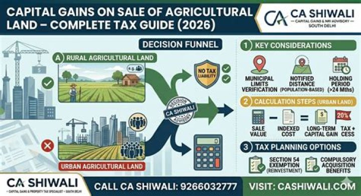 When to sell agricultural land for capital gains?