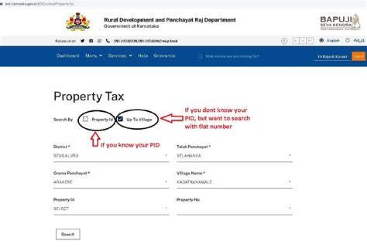 Where can I find my property tax payment?