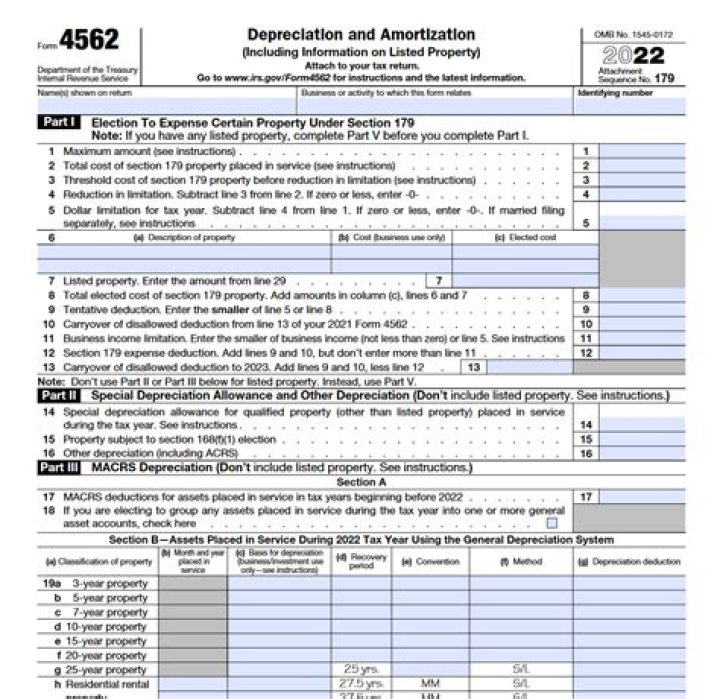 Where is bonus depreciation reported on Form 4562?