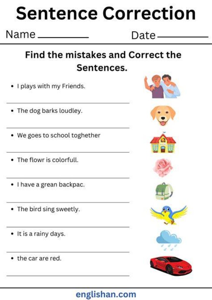 Which is a correct sentence?